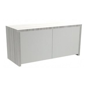 CLAHU4001 - Wall Mounted Hutch w/Laminate Doors - Silver Birch w/White Doors