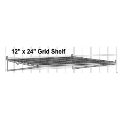 Metro FGS1224K3 Smartwall G3 Flat Grid Shelf 24"