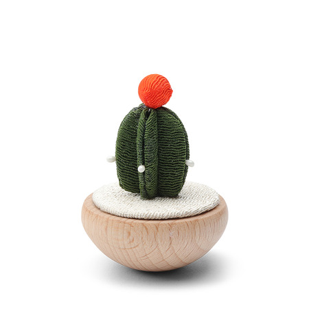 Figurine Cactus Orange Flower