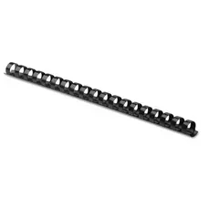 PLASTIC COMB BINDING 3/8" DIAMETER 55 SHEET CAPACITY, BLACK, 100 COMBS/PK FEL52325