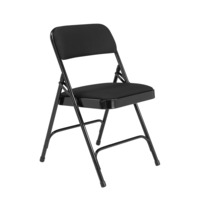 NPS 2210 NPS® 2200 Series Deluxe Fabric Upholstered Double Hinge Premium Folding Chair, Pack of 4