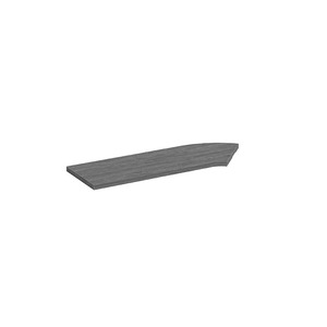 PBTC36L 36" CORNER TRANSACTION TOP LEFT- NEWPORT GRAY