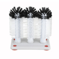 Winco GWB-3 (3) Brushes With Base Glass Washer Brush