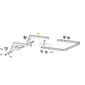 Veloci Heater Replacement Frame - Fire 155
