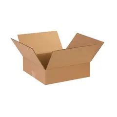 14 X 14 X 3" ECT32 FLAT CORRUGATED CARTON 25/BD   14143