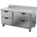 Beverage Air WTRD60AHC-4 Two-Section Worktop Refrigerator