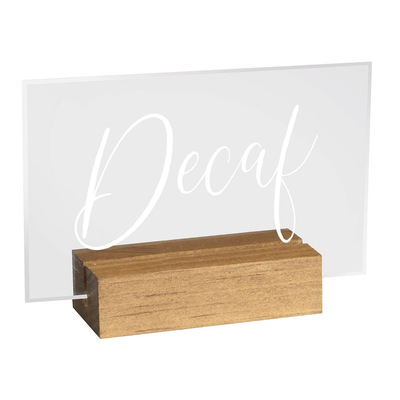 Cal-Mil 22336-2-99 "Decaf" Madera Sign