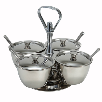 Winco RS-4 (4) 8 Oz. Compartments Relish Server