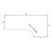 PLT723624R 72" CORNER EXTENSION WORK SURFACE TOP: RIGHT- ASPEN