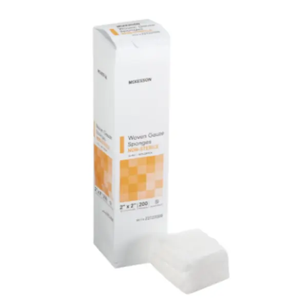 Gauze, 2x2 12ply 200/bx  Non-Sterile  22122000