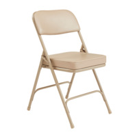 NPS 3201 NPS® 3200 Series Premium 2" Vinyl Upholstered Double Hinge Folding Chair, Pack of 2