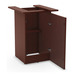 PLCUBED2040 40" CUBE BASE WITH DOOR- MAHOGANY