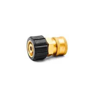 3/8" QC Brass Coupler x M22 F 14mm Twist Coupler