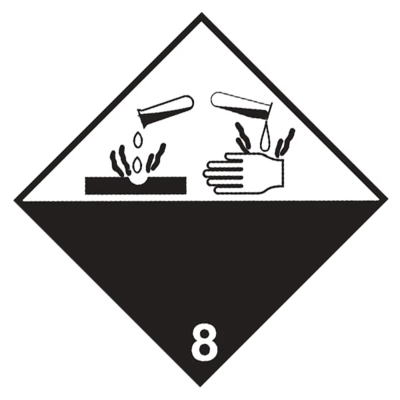 Batteries Wet Label - 5" x 4"
