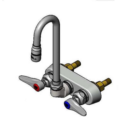 T&S Brass B-1115-132XN5QT Workboard Faucet Wall Mount