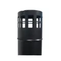 MATTE BLACK CHIMNEY WITH CAP - 1.1M (Use with Blaze)