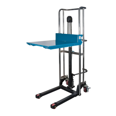 Platform Stacker - Hydraulic - 23" x 25-3/4" Platform - 60" Lift Height - 880 lb Capacity
