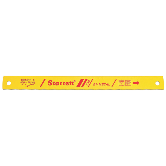 STARRETT BS1214-5 12 x 1-1/8 x .050 x 14T, Bi-Metal