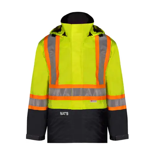 NATS NT4009 - Insulated and Waterproof 4-in-1 High-visibility Parka - Yellow