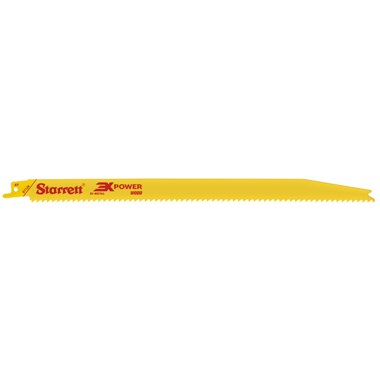 STARRETT BT126-20 Wood Cut 12'' x 3/4 x .050 x 6T, 3X POWER, 20 Pack