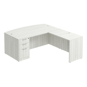 CLALD1011 L-Shape 71" X 88" Desk- Silver Birch
