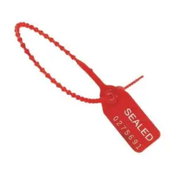 10" RED EQUILOK PULL TIGHT SECURITY SEALS SE1017R  1000/CS