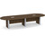  12' Classic Racetrack Conference Table with Accent Base - Modern Walnut Top, Silver Base