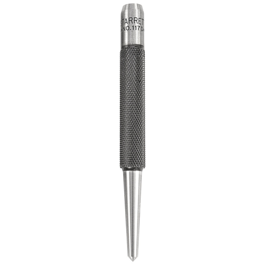 STARRETT 117D Center Punch 4"L, 5/32" Point Diameter