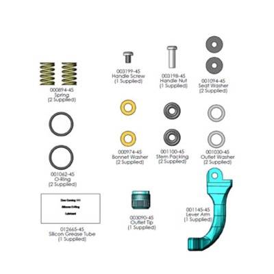 T&S Brass 5GF-RK Equip Glass Filler Repair Kit