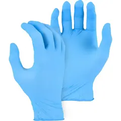 NITRILE EXAM GLOVE, MEDIUM, 4 MIL, BLUE, POWDER FREE, 100/BX 10 BX/CS