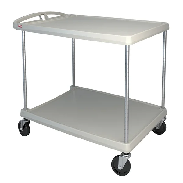 Utility Cart - 36" x 26" x 36-7/8" - 400 lb Capacity - Plastic - 2 Shelf