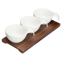 Winco WDP015-102 9-3/8" X 4" O.A. Trio Bowl Set