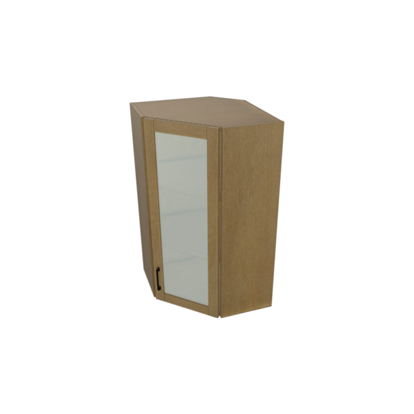 Artesia Glass Door Angle Wall Cabinet Kit - 24”x 42” X 13”