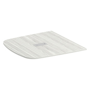 PL336THALF 47"x47" ARENA LITE 1/2 TABLE TOP W/GROMMET- Silver Birch