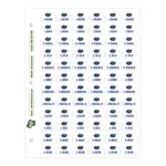 Helmet ID Adhesive Sticker Sheets
