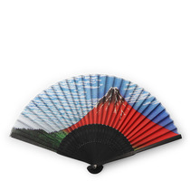 Folding Fan Red Fuji