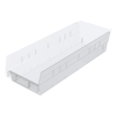 Metro MB30138CLN Nesting Shelf Bin, Clear, 17.8" x 6.6" x 4"
