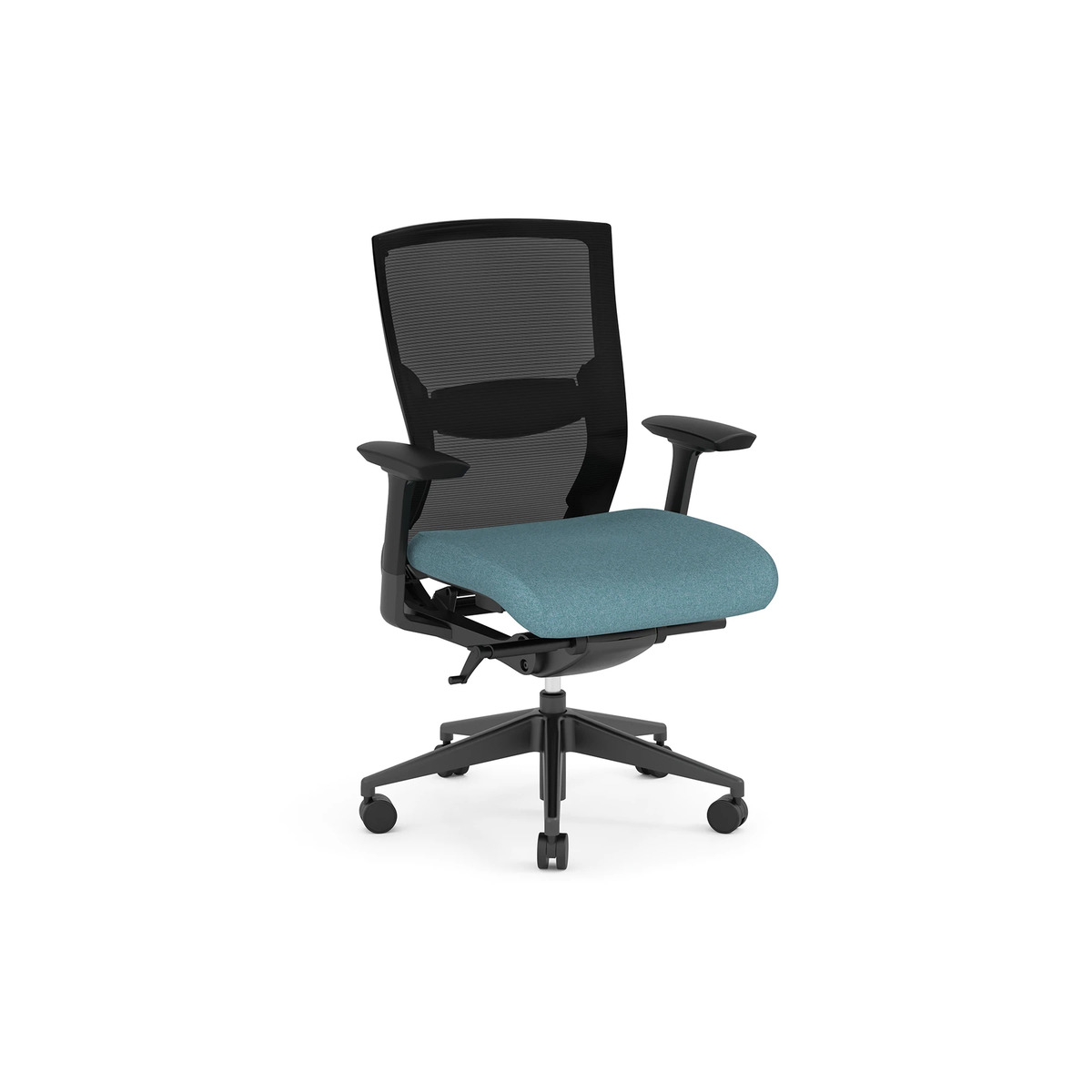 Propel Office Chair - Black Frame with Blue Seat