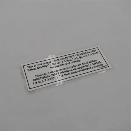 DECAL, ASME SAFETY