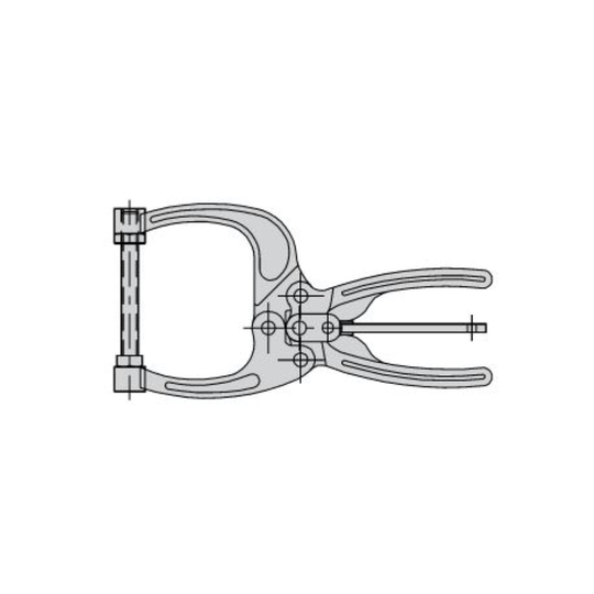 Carr Lane CL-450-PL Forged Toggle Pliers (700lbs) 3" Jaw, Hex-Head Spindle