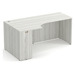 PL181L 66" PORKCHOP CREDENZA-LEFT- SILVER BIRCH