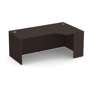 PL178R 71" RIGHT PORKCHOP 30"d- ESPRESSO