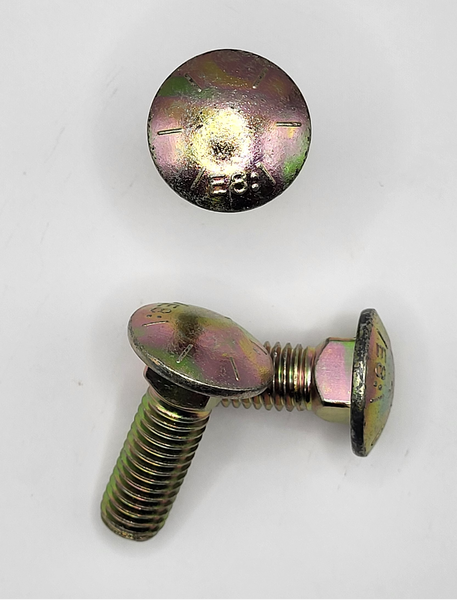 1/2" - 13 X 1 1/2" SQUARE NECK ROUND HEAD BOLT SAE J429 GR 8 ZINC YELLOW