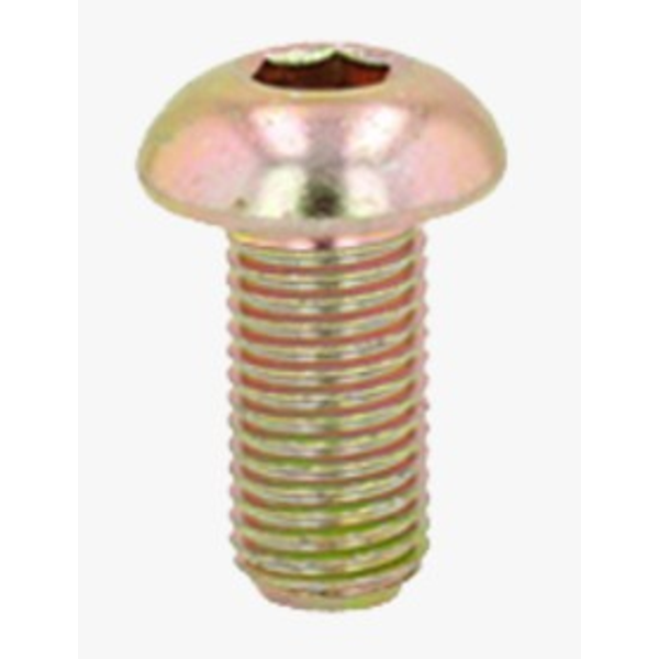 M10 - 1.5 X 20MM ISO 7380-1 BUTTON HEAD SOCKET CAP SCREW 8.8 ZINC YELLOW