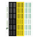 Shoe ID Adhesive Sticker Sheets