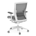 Propel Office Chair - White Frame with Grey Seat
