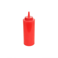 Thunder Group 12 oz Red Squeeze Bottle