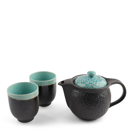Tea Set Turquoise Sky