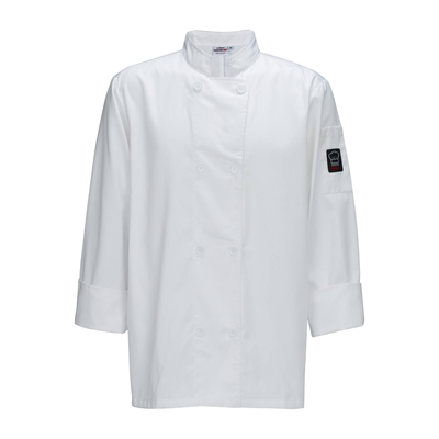 Winco UNF-6WS Tapered Fit Mulholland Chef Jacket