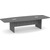  10' Classic Boat Shape Conference Table with Panel Base - Newport Gray